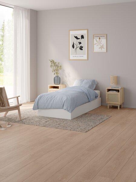 Divan base FOLDAGER Single end lift white