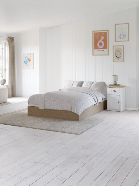Matelas en mousse 140x190cm WELLPUR KVITA GF85 blanc