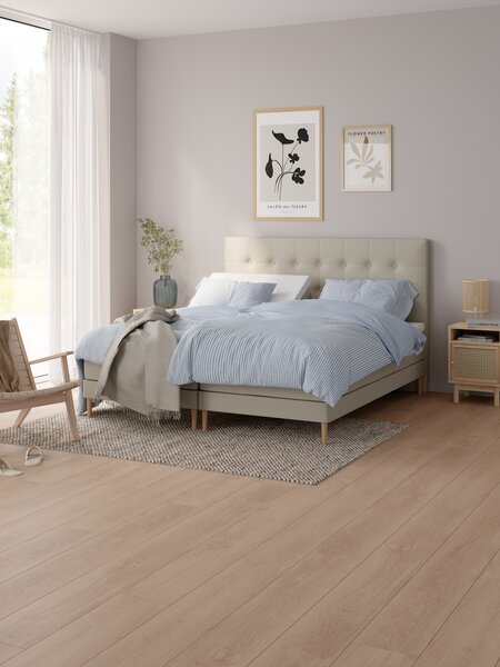 Elevationsseng 180x210cm KUPELVA + VOLA sand-91 Medium