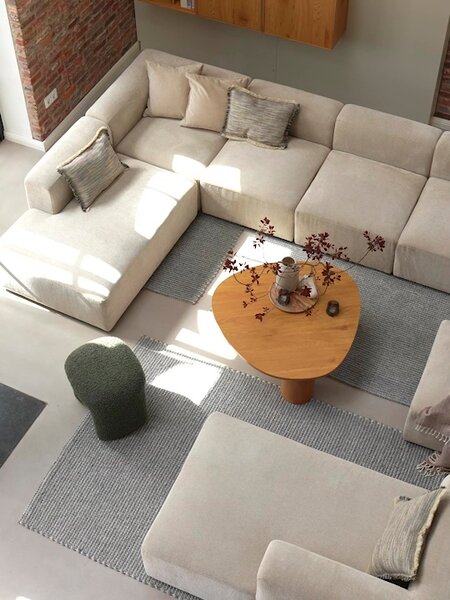 Modul pohovky SKEJBY stred béžovvý poťah