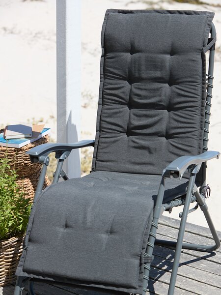 Garden cushion relaxer ULFBORG dark grey
