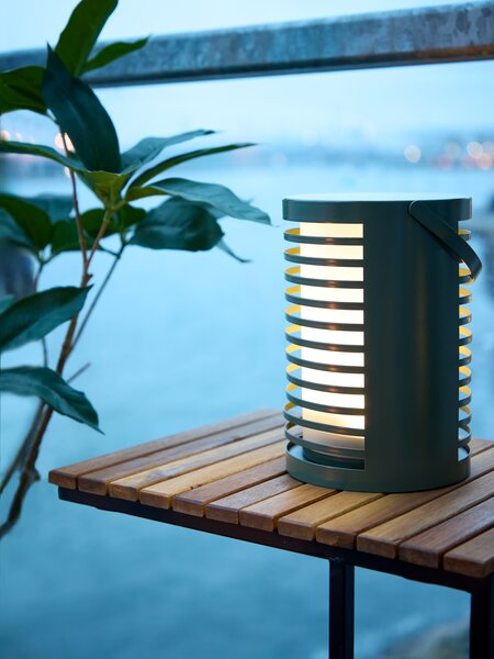 Battery lamp HAVTERNE D16xH22cm olive green