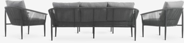 HOLMESTRAND bašt. garnitura za 5 os. siva