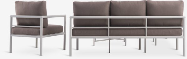 Loungesett TAERNABY 7 seter beige