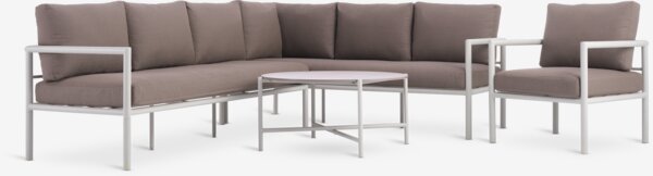 Loungesett TAERNABY 7 seter beige