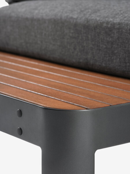 Lounge set SIRDAL 5pers. dark grey