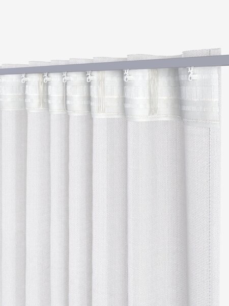 Draperie LYSEREN 140x245 alb-murdar