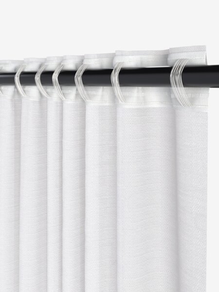 Draperie LYSEREN 140x245 alb-murdar