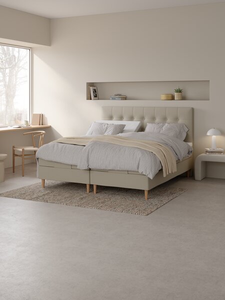 Elevationsseng 180x200cm TONDRA + RESA sand-91 Medium
