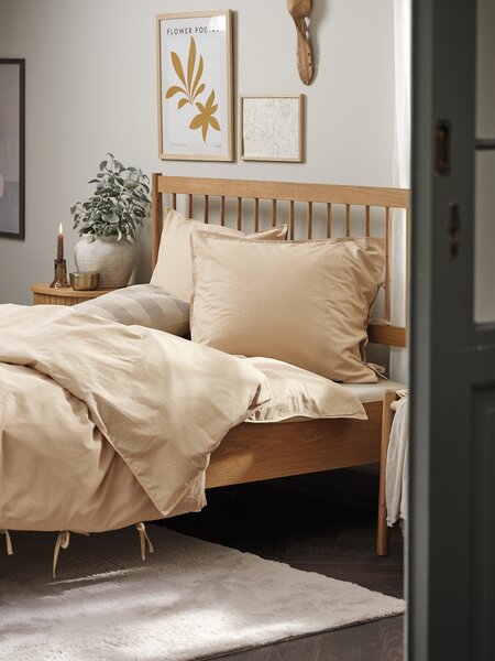 Bettwäsche SELMA Washed Cotton 160x210 Blasses Khaki