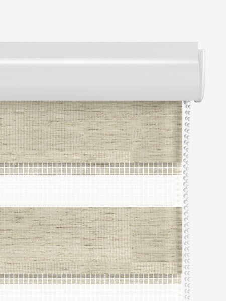 Rullegardin Duo ALSTEN 60x180cm m/kassette natur
