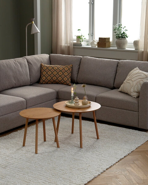 Μονάδα καναπέ OKSBY υποβραχιόνιο/πλάτη ύφασμα άμμου