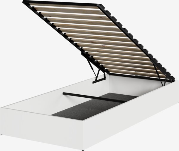 Divan base FOLDAGER Single end lift white