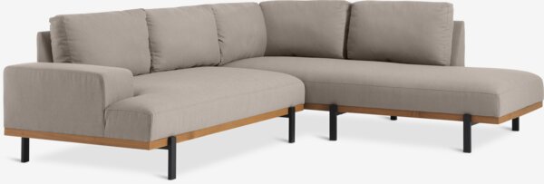 Loungesæt LOFSDALEN natur + ELLEKILDE 5 pers. taupe