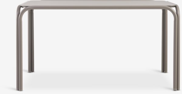 RAUMA D140 stol + 4 VANTORE stolice tamni pijesak