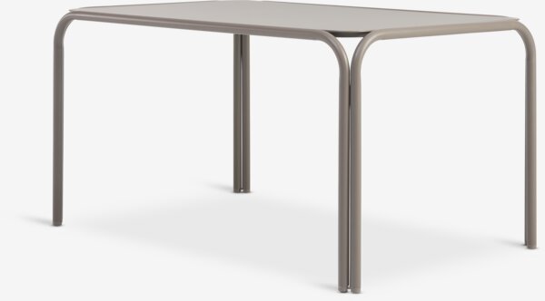 RAUMA D140 stol + 4 VANTORE stolice tamni pijesak