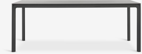 KUMLA L200 Tisch grau + 4 TAGMARK Stuhl Schwarz