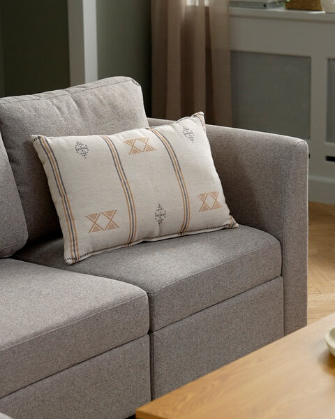 Cushion GRYNSILDRE 40x60 beige/yellow