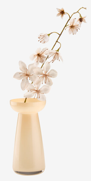 Flor artificial OLA A80cm blanco colgante