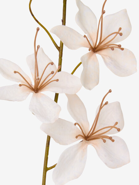 Flor artificial OLA A80cm blanco colgante