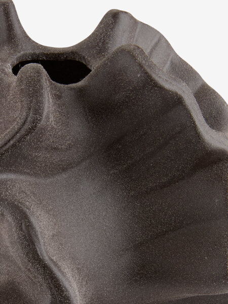 Jarrón VILHELM A18 cm marrón oscuro