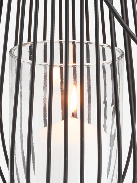 Farol MELIAS Ø21xA34cm negro