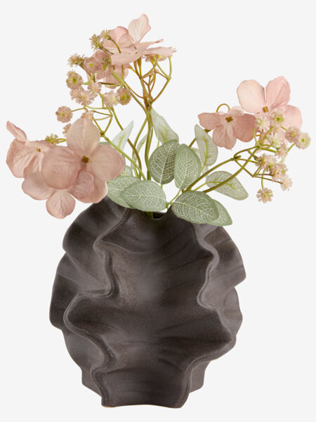 Jarrón VILHELM A18 cm marrón oscuro