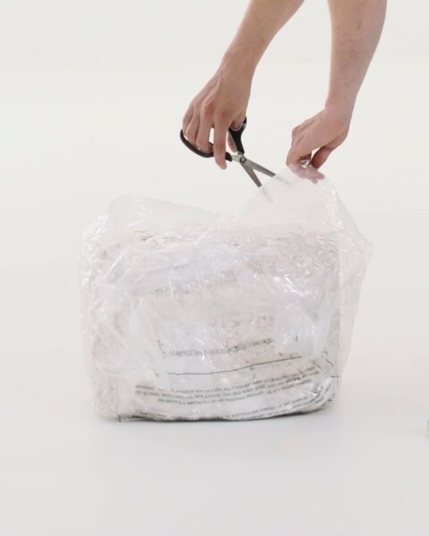 Sedací vak FOULUM 109x80x109 béžová manšestrový potah