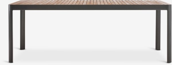 SIRDAL L211 bord hardtre + 4 SIRDAL stol grå