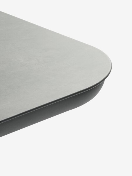 GOTHENBURG Д120 маса сива + 4 HEMSEDAL стола черни