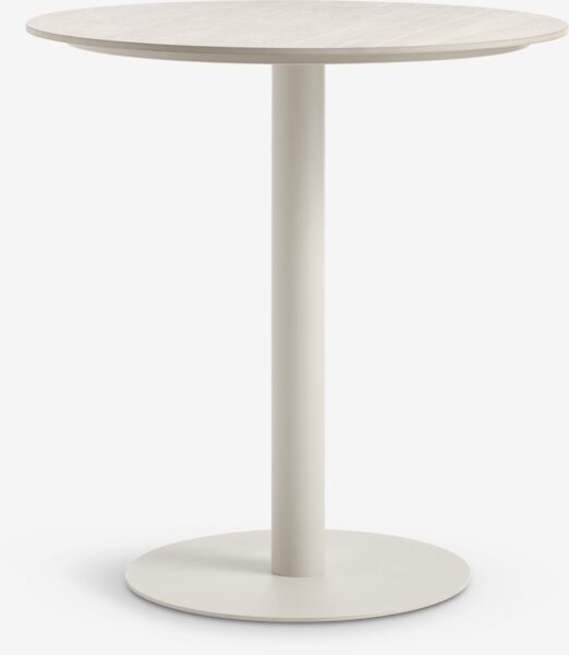 VAMDRUP Ø70 stůl + 2 INGSTRUP židle béžová