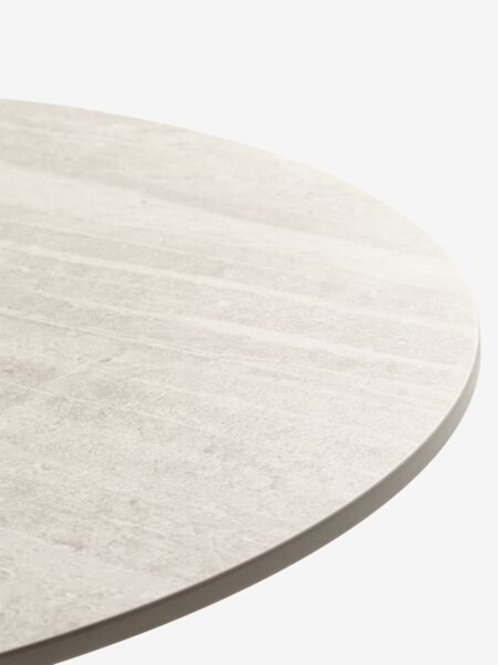 VAMDRUP Ø70 stůl + 2 INGSTRUP židle béžová