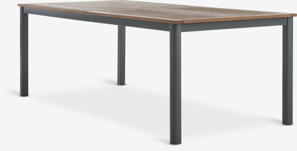 ULBJERG L214/297 table bois massif+ 4 NANNESTAD chaises