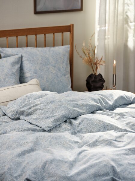 Комплект постільної білизни KLARA фланель 200х220см синій