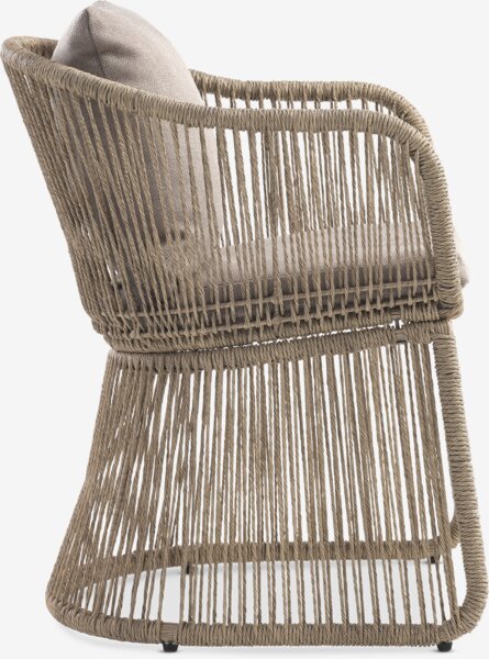 Стіл SKARSLIA д.110см травертин + 4 Стільці STORDALEN