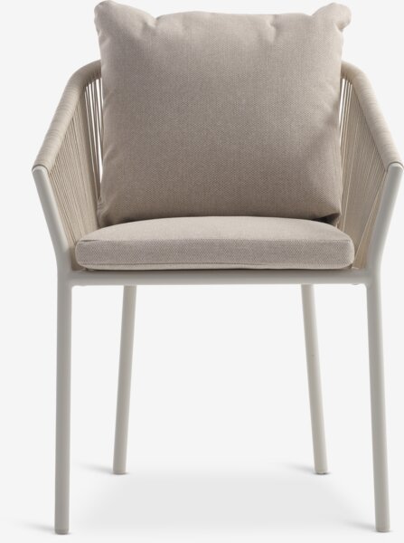 Silla apilable GILJA secado rápido beis