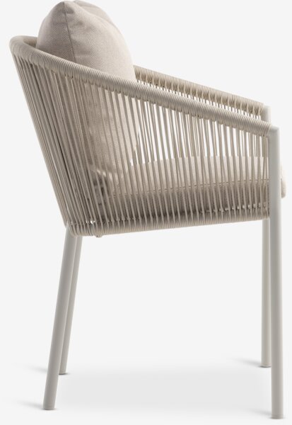 Silla apilable GILJA secado rápido beis