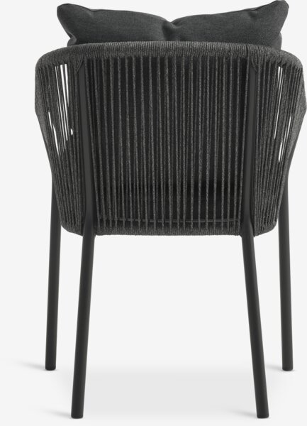 VAMDRUP Tavolo Ø120 cm + 4 GILJA Sedie grigio