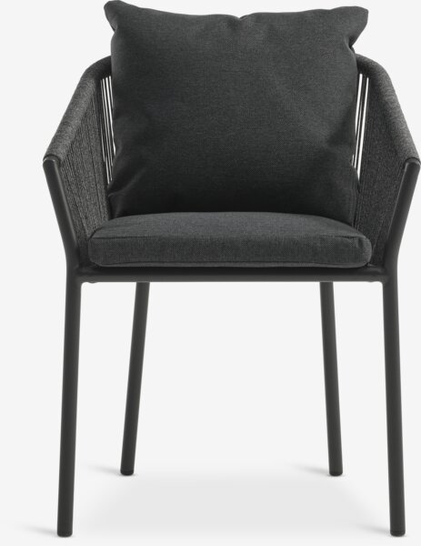 VAMDRUP Tavolo Ø120 cm + 4 GILJA Sedie grigio