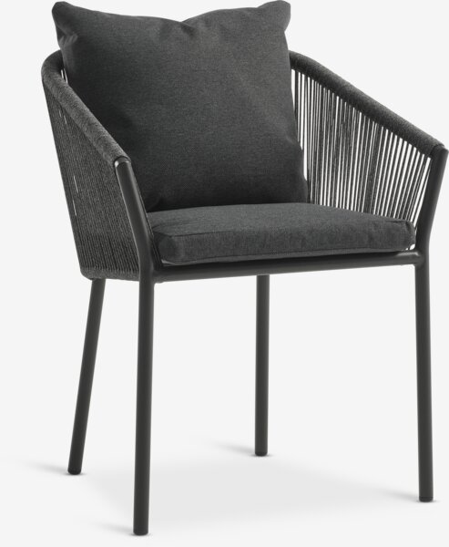 VAMDRUP Tavolo Ø120 cm + 4 GILJA Sedie grigio