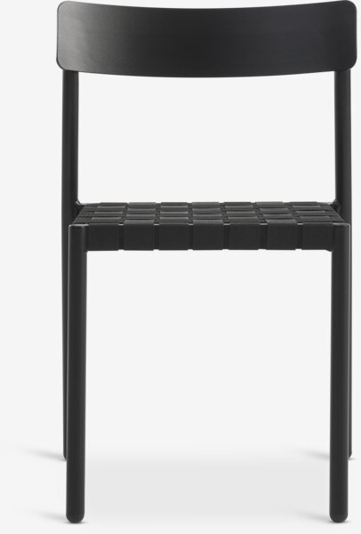 Стіл HOVVIG д.10/90 натура + 2 Стільці HAGLEBU чорний