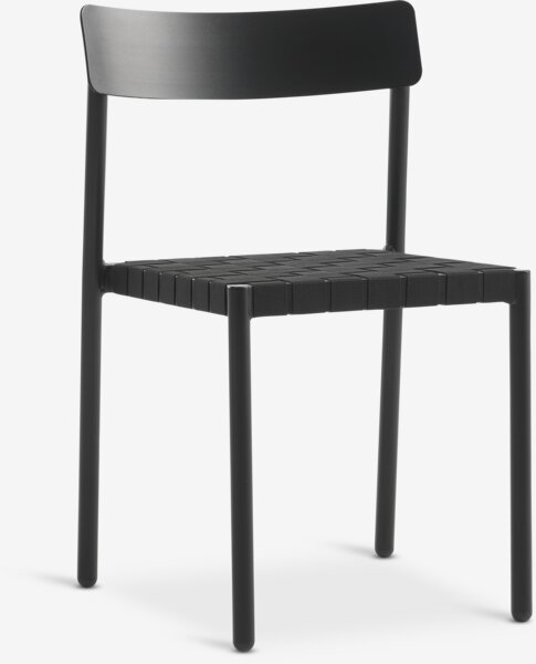 Стіл HOVVIG д.10/90 натура + 2 Стільці HAGLEBU чорний