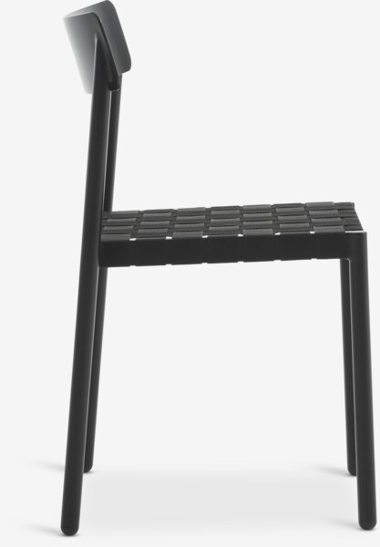 Стіл HOVVIG д.10/90 натура + 2 Стільці HAGLEBU чорний