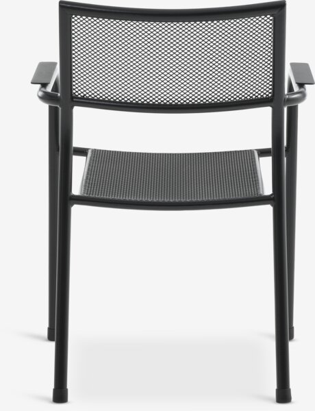 KUMLA Д150 маса сива + 4 HEMSEDAL стола черни