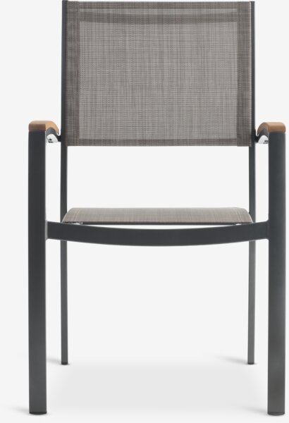 Silla apilable SIRDAL gris