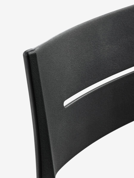 KAPPRUET L65 bord + 2 INGSTRUP stol sort