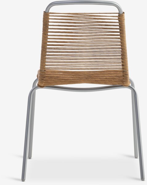 Skarslia Ø110 bord travertin + 4 middagsberget stol