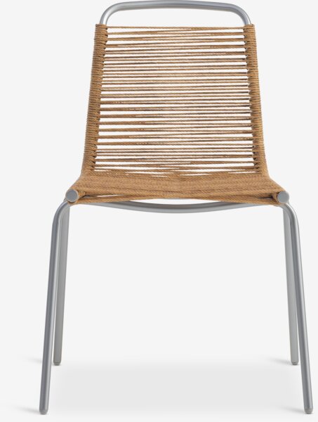 Skarslia Ø110 bord travertin + 4 middagsberget stol