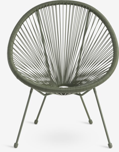 Garden lounge stolica UBBERUP zelena