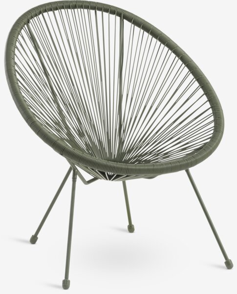 Garden lounge stolica UBBERUP zelena